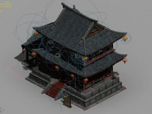china-restaurant-brothel-chun man lou 3D Model