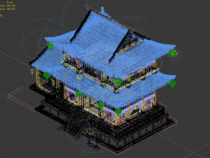 china-restaurant-brothel-chun man lou 3D Model