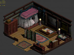 china-girls-shuiyingxian indoor 3D Model