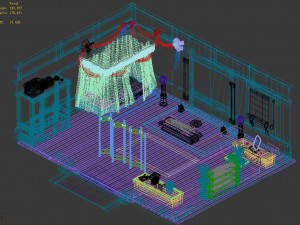 china-girls-shuiyingxian indoor 3D Model