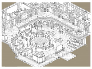 china-tang dynasty-hotel-interior 3D Model