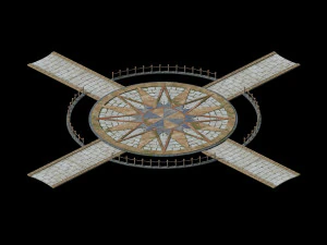 citt&agrave; principale, fuori dalla piazza principale Modello 3D