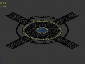 main city-outside the main hall-square Model 3D