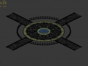 main city-outside the main hall-square 3D Model