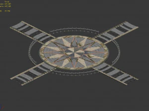 main city-outside the main hall-square 3D Model