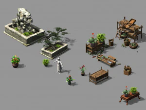 strumenti da giardiniere zhuoyufang Modello 3D