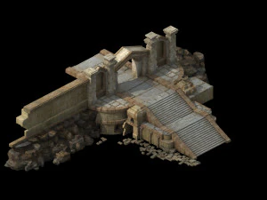 धर्म-ताओवाद-शहर द्वार-शहर की दीवार 14 3D मॉडल