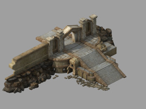 religion-taoism-city gate-city wall 14 3D मॉडल