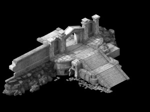 religion-taoism-city gate-city wall 14 3D मॉडल