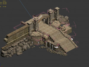 religion-taoism-city gate-city wall 14 3D मॉडल