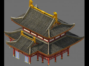 religion-taoism-main building 11 Model 3D