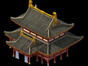 religion-taoism-main building 11 Model 3D