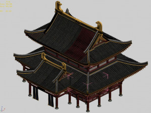 religion-taoism-main building 11 Model 3D