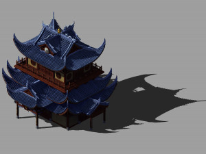 religion-taoism-main building 12 3D मॉडल