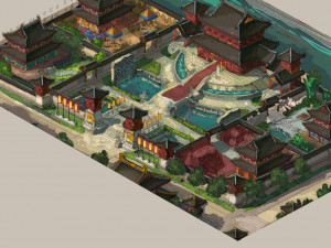 religion-taoism-main building 12 Model 3D