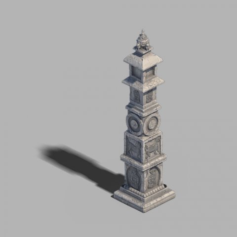 religion-buddhism-dahonglu temple 01 3D मॉडल .c4d .max .obj .3ds .fbx .stl .blend 