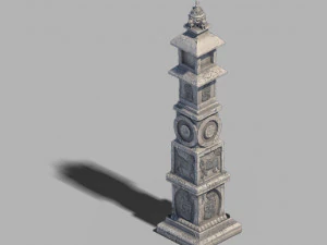 धर्म-बौद्ध धर्म-दाहोंग्लू मंदिर 01 3D मॉडल