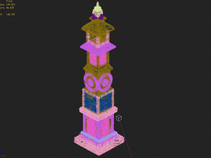 religion-buddhism-dahonglu temple 01 3D मॉडल