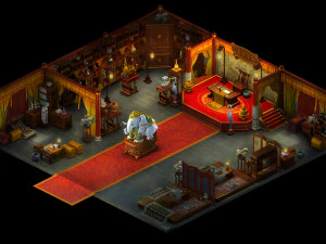 religião-budismo-templo dahonglu-interior Modelo 3D