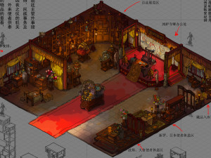 religion-buddhism-dahonglu temple-indoor 3D Modell