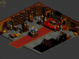 religion-buddhism-dahonglu temple-indoor 3D Modell