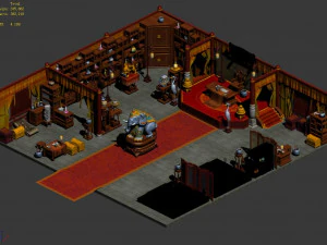 religion-buddhism-dahonglu temple-indoor 3D Model