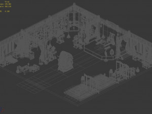 religion-buddhism-dahonglu temple-indoor 3D Modell