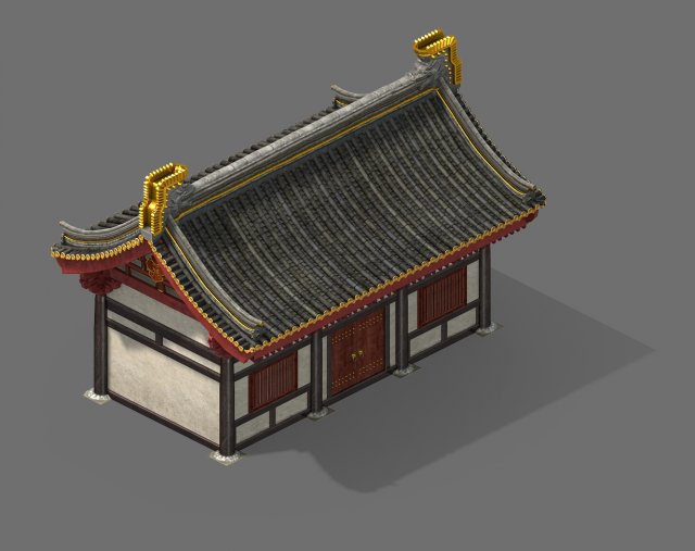 song dynasty-side room 01 3D Modell .c4d .max .obj .3ds .fbx .stl .blend