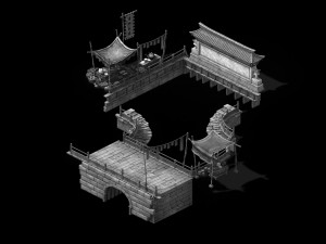 song dynasty-pool 01 Model 3D