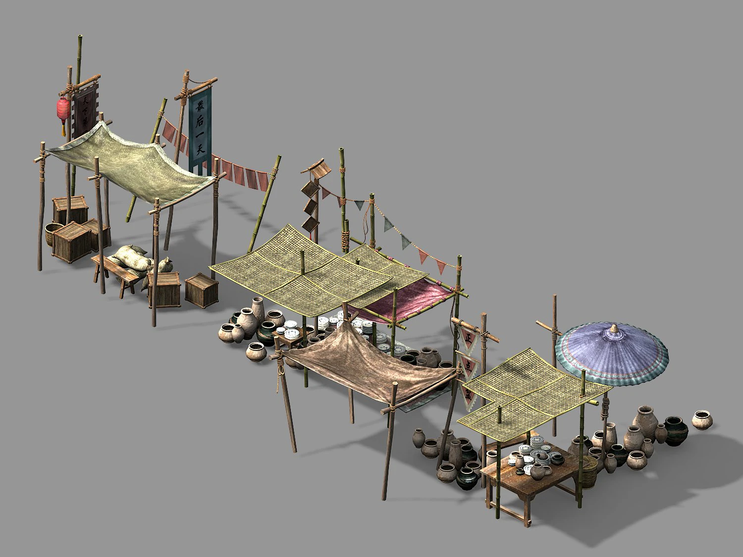 song dynasty-props-tableware 3D Model .c4d .max .obj .3ds .fbx .stl .blend 