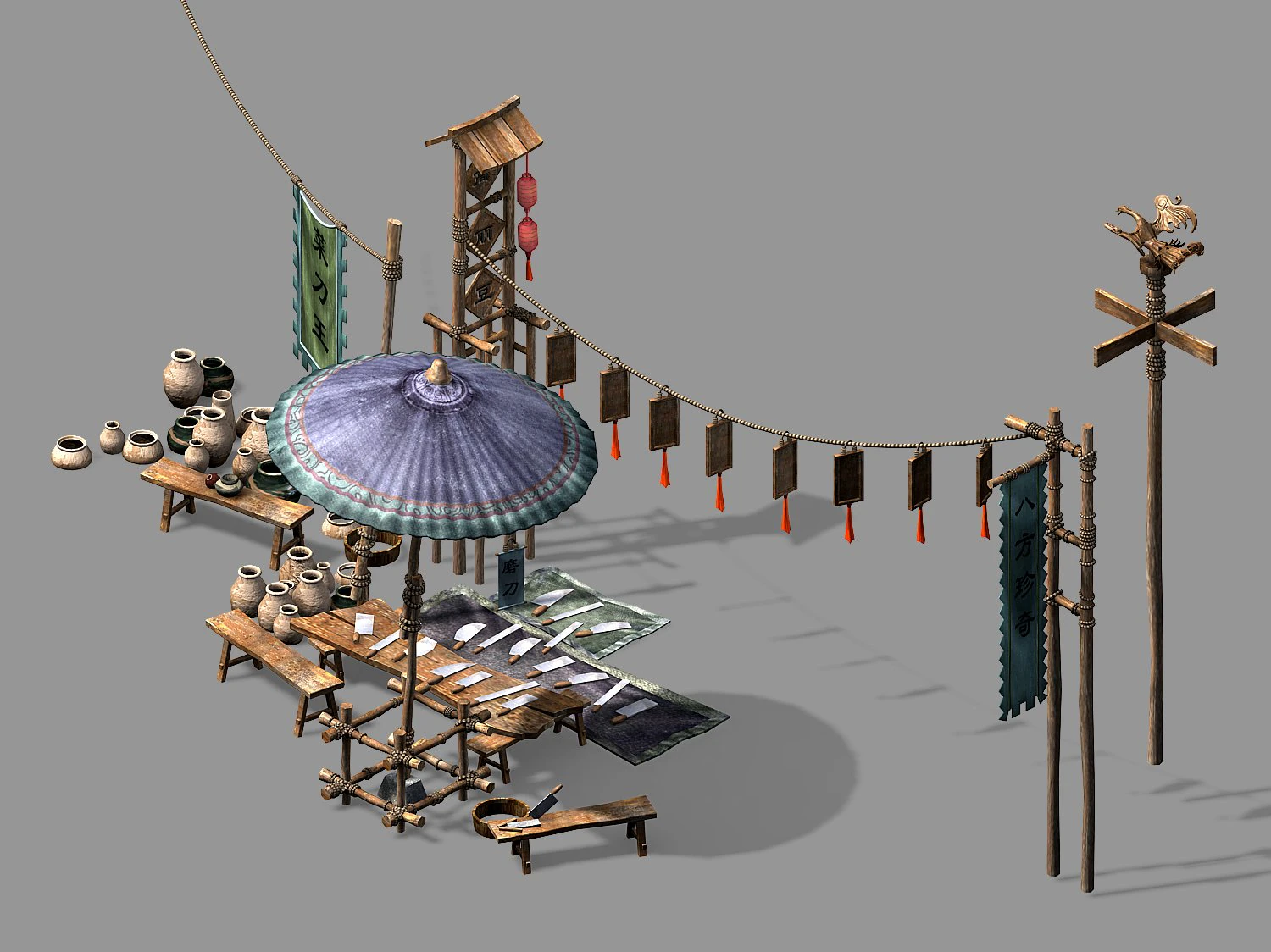song dynasty-props-kitchenware 3D Model .c4d .max .obj .3ds .fbx .stl .blend 