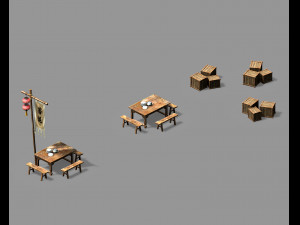song dynasty-props-cargo station 3D 모델
