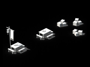 song dynasty-props-cargo station Modèle 3D