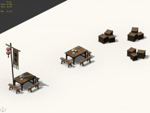 song dynasty-props-cargo station Modèle 3D