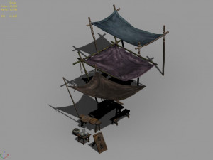song dynasty-props-noodle stall 3Dモデル