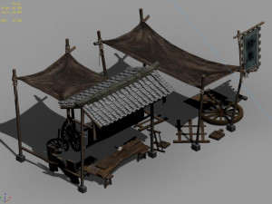 song dynasty-props-carpenter Model 3D