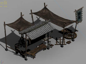 song dynasty-props-carpenter 3D Model