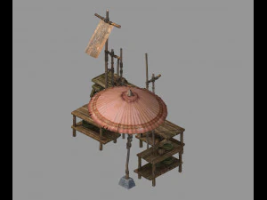 송나라-소품-판매자 3D 모델