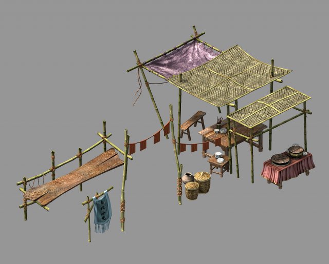 song dynasty-props-snacks 3D Модель .c4d .max .obj .3ds .fbx .stl .blend 