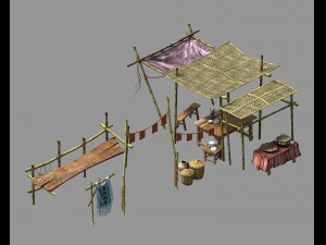 Song Dynasty-oggetti di scena-snack Modello 3D