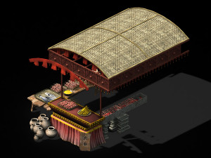 song dynasty-props-mutton skewers 3D Model