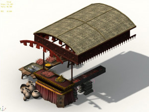 song dynasty-props-mutton skewers 3D Model