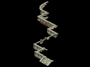 song dynasty-terrain-stairs 3D मॉडल