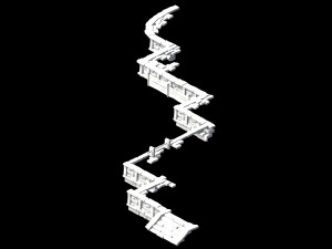 song dynasty-terrain-stairs 3D मॉडल