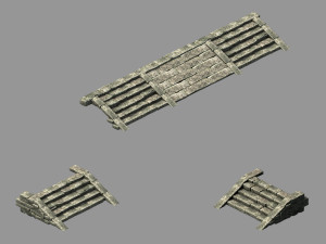 song dynasty-terrain-stairs 02 3D Модель