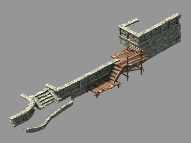 song dynasty-terrain-stairs 03 3D Model .c4d .max .obj .3ds .fbx .stl .blend