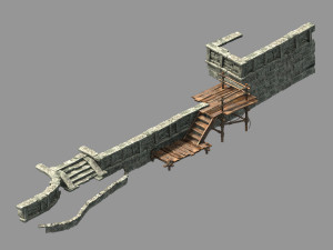 song dynasty-terrain-stairs 03 Modèle 3D