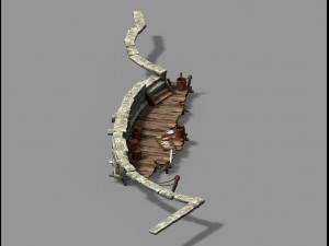 song dynasty-topography-pier Modèle 3D