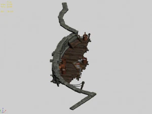 song dynasty-topography-pier 3D Model