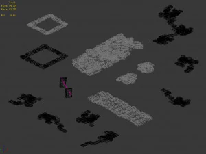 song dynasty-terrain-broken brick 3D Model